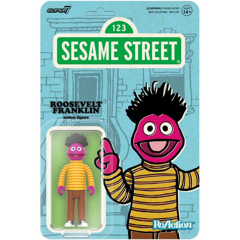 Super7 - Sesame Street - ReAction Wv4 - Roosevelt Franklin  COLLECTIBLES